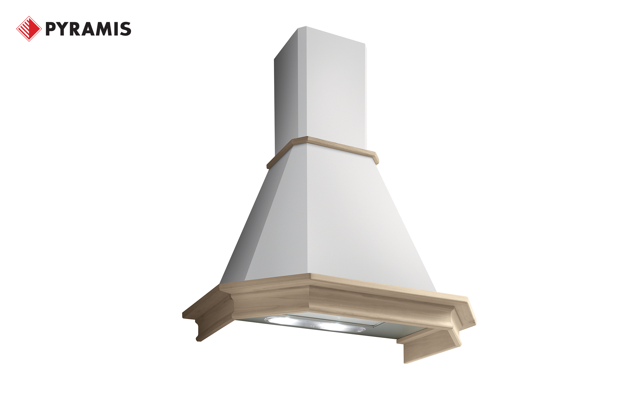 Hota Pyramis Semineu Rustic, alb  1